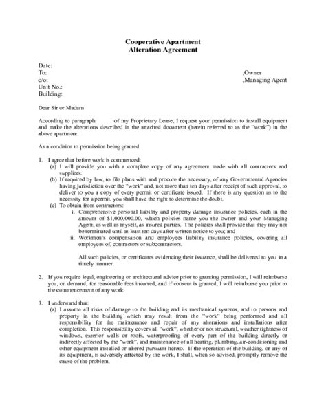 junction boxes alteration agreement coop|alteration agreement for apartment.